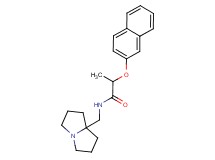 2-(2-naphthyloxy)-N-(tetrahydro-1H-pyrrolizin-7a(5H)-ylmethyl)propanamide