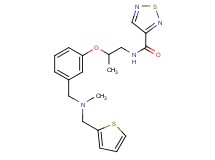 N-[2-(3-{[methyl(2-thienylmethyl)amino]methyl}phenoxy)propyl]-1,2,5-thiadiazole-3-carboxamide
