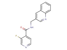3-fluoro-N-(quinolin-3-ylmethyl)isonicotinamide