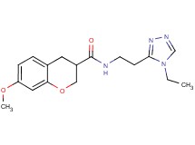 N-[2-(4-ethyl-4H-1,2,4-triazol-3-yl)ethyl]-7-methoxychromane-3-carboxamide