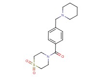 4-[4-(piperidin-1-ylmethyl)benzoyl]thiomorpholine 1,1-dioxide
