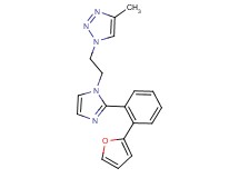 1-(2-{2-[2-(2-furyl)phenyl]-1H-imidazol-1-yl}ethyl)-4-methyl-1H-1,2,3-triazole