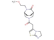 (1S*,5R*)-3-(5,6-dihydroimidazo[2,1-b][1,3]thiazol-3-ylacetyl)-6-(2-methoxyethyl)-3,6-diazabicyclo[3.2.2]nonan-7-one