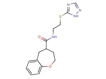 N-[2-(1H-1,2,4-triazol-5-ylthio)ethyl]-2,3,4,5-tetrahydro-1-benzoxepine-4-carboxamide
