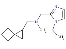 [(1-ethyl-1H-imidazol-2-yl)methyl]methyl(spiro[2.3]hex-1-ylmethyl)amine bis(trifluoroacetate)