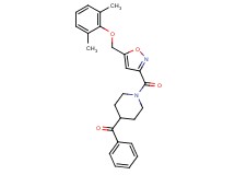 [1-({5-[(2,6-dimethylphenoxy)methyl]-3-isoxazolyl}carbonyl)-4-piperidinyl](phenyl)methanone