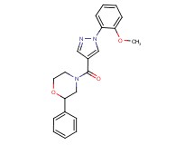 4-{[1-(2-methoxyphenyl)-1H-pyrazol-4-yl]carbonyl}-2-phenylmorpholine