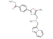 methyl 4-(4-{[(imidazo[1,2-a]pyridin-3-ylmethyl)(methyl)amino]methyl}-5-methyl-1,3-oxazol-2-yl)benzoate