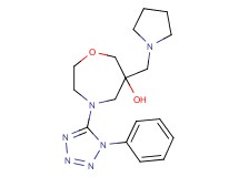 4-(1-phenyl-1H-tetrazol-5-yl)-6-(pyrrolidin-1-ylmethyl)-1,4-oxazepan-6-ol