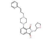4-{4-[(2E)-3-phenyl-2-propen-1-yl]-1-piperazinyl}-2-(tetrahydro-2-furanylmethyl)-1H-isoindole-1,3(2H)-dione