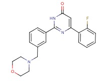 6-(2-fluorophenyl)-2-[3-(morpholin-4-ylmethyl)phenyl]pyrimidin-4(3H)-one