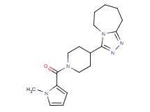 3-{1-[(1-methyl-1H-pyrrol-2-yl)carbonyl]-4-piperidinyl}-6,7,8,9-tetrahydro-5H-[1,2,4]triazolo[4,3-a]azepine