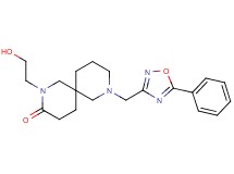 2-(2-hydroxyethyl)-8-[(5-phenyl-1,2,4-oxadiazol-3-yl)methyl]-2,8-diazaspiro[5.5]undecan-3-one