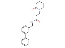 N-(biphenyl-3-ylmethyl)-3-(2-oxopiperidin-1-yl)propanamide