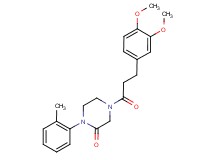 4-[3-(3,4-dimethoxyphenyl)propanoyl]-1-(2-methylphenyl)-2-piperazinone