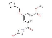 methyl 3-(cyclobutylmethoxy)-5-[(3-hydroxy-1-azetidinyl)carbonyl]benzoate