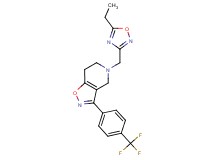5-[(5-ethyl-1,2,4-oxadiazol-3-yl)methyl]-3-[4-(trifluoromethyl)phenyl]-4,5,6,7-tetrahydroisoxazolo[4,5-c]pyridine