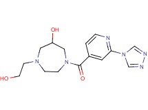 1-(2-hydroxyethyl)-4-[2-(4H-1,2,4-triazol-4-yl)isonicotinoyl]-1,4-diazepan-6-ol