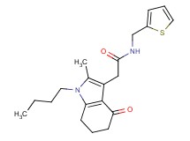 2-(1-butyl-2-methyl-4-oxo-4,5,6,7-tetrahydro-1H-indol-3-yl)-N-(2-thienylmethyl)acetamide