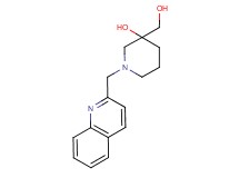 3-(hydroxymethyl)-1-(2-quinolinylmethyl)-3-piperidinol