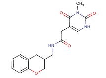 N-(3,4-dihydro-2H-chromen-3-ylmethyl)-2-(3-methyl-2,4-dioxo-1,2,3,4-tetrahydropyrimidin-5-yl)acetamide