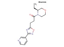 (3S)-3-ethyl-4-[3-(3-pyridin-3-yl-1,2,4-oxadiazol-5-yl)propanoyl]morpholine