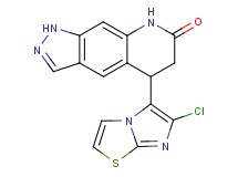 5-(6-chloroimidazo[2,1-b][1,3]thiazol-5-yl)-1,5,6,8-tetrahydro-7H-pyrazolo[4,3-g]quinolin-7-one