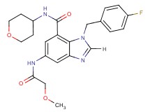 1-(4-fluorobenzyl)-5-[(methoxyacetyl)amino]-N-(tetrahydro-2H-pyran-4-yl)-1H-benzimidazole-7-carboxamide