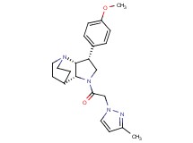 (3R*,3aR*,7aR*)-3-(4-methoxyphenyl)-1-[(3-methyl-1H-pyrazol-1-yl)acetyl]octahydro-4,7-ethanopyrrolo[3,2-b]pyridine