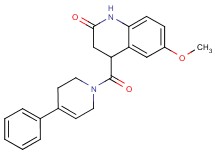 6-methoxy-4-[(4-phenyl-3,6-dihydro-1(2H)-pyridinyl)carbonyl]-3,4-dihydro-2(1H)-quinolinone