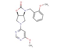 (3aS*,6aR*)-3-(2-methoxybenzyl)-5-(6-methoxy-4-pyrimidinyl)hexahydro-2H-pyrrolo[3,4-d][1,3]oxazol-2-one