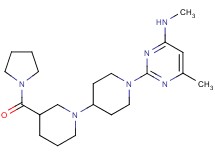 N,6-dimethyl-2-[3-(pyrrolidin-1-ylcarbonyl)-1,4'-bipiperidin-1'-yl]pyrimidin-4-amine