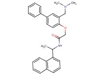 2-({3-[(dimethylamino)methyl]-4-biphenylyl}oxy)-N-[1-(1-naphthyl)ethyl]acetamide
