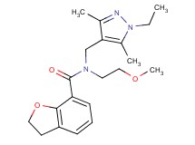 N-[(1-ethyl-3,5-dimethyl-1H-pyrazol-4-yl)methyl]-N-(2-methoxyethyl)-2,3-dihydro-1-benzofuran-7-carboxamide