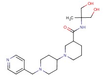 N-[2-hydroxy-1-(hydroxymethyl)-1-methylethyl]-1'-(pyridin-4-ylmethyl)-1,4'-bipiperidine-3-carboxamide
