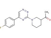 1-{1-[5-(4-fluorophenyl)-1,2,4-triazin-3-yl]-3-piperidinyl}ethanone