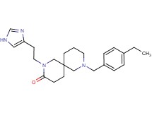 8-(4-ethylbenzyl)-2-[2-(1H-imidazol-4-yl)ethyl]-2,8-diazaspiro[5.5]undecan-3-one