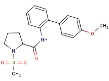 N-(4'-methoxy-2-biphenylyl)-1-(methylsulfonyl)prolinamide