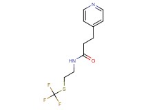 3-pyridin-4-yl-N-{2-[(trifluoromethyl)thio]ethyl}propanamide