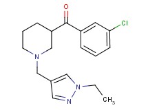 (3-chlorophenyl){1-[(1-ethyl-1H-pyrazol-4-yl)methyl]-3-piperidinyl}methanone