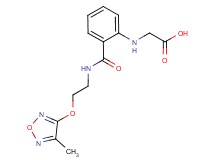 ({2-[({2-[(4-methyl-1,2,5-oxadiazol-3-yl)oxy]ethyl}amino)carbonyl]phenyl}amino)acetic acid