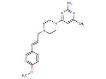 4-{4-[(2E)-3-(4-methoxyphenyl)prop-2-en-1-yl]piperazin-1-yl}-6-methylpyrimidin-2-amine