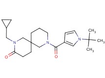 8-[(1-tert-butyl-1H-pyrrol-3-yl)carbonyl]-2-(cyclopropylmethyl)-2,8-diazaspiro[5.5]undecan-3-one