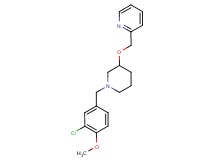 2-({[1-(3-chloro-4-methoxybenzyl)piperidin-3-yl]oxy}methyl)pyridine