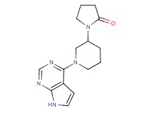 1-[1-(7H-pyrrolo[2,3-d]pyrimidin-4-yl)piperidin-3-yl]pyrrolidin-2-one