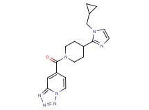 7-({4-[1-(cyclopropylmethyl)-1H-imidazol-2-yl]piperidin-1-yl}carbonyl)tetrazolo[1,5-a]pyridine