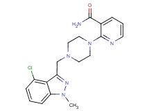 2-{4-[(4-chloro-1-methyl-1H-indazol-3-yl)methyl]piperazin-1-yl}nicotinamide