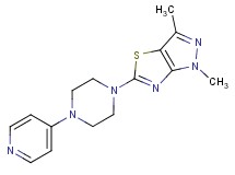 1,3-dimethyl-5-(4-pyridin-4-ylpiperazin-1-yl)-1H-pyrazolo[3,4-d][1,3]thiazole