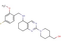 (1-{5-[(4-fluoro-2-methoxybenzyl)amino]-5,6,7,8-tetrahydro-2-quinazolinyl}-4-piperidinyl)methanol