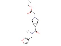 ethyl ((1R*,5S*,6r)-6-{[(3-furylmethyl)(methyl)amino]carbonyl}-3-azabicyclo[3.1.0]hex-3-yl)acetate